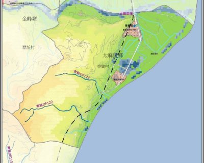 香蘭村災害潛勢地圖